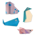 Súprava 16 origami papierov s návodom Djeco Polar
