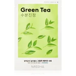 Missha Airy Fit Green Tea upokojujúca plátienková maska so zeleným čajom 19 g