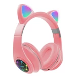 Bakeey M2 Cut Cat Ear Headphones Wireless bluetooth 5.0 HIFI TF Card AUX-In Luminous Foldable Head-Mounted Headsetwith M