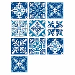 10Pcs/Set 15*15CM Wall Stickers PVC Oil-proof and Waterproof Home Living Room Bedroom Kitchen Bathroom Decorations for H