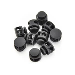 10 Pcs Cord Locks Double Hole Spring Round Ball Stop Sliding Locks Buttons Ends Replacement Luggage Bag Locks Outdoor Ca