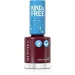 Rimmel Kind & Free lak na nechty odtieň 157 Berry Opulence 8 ml