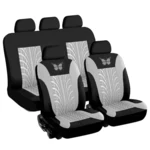 Universal Car Seat Covers Protector Cushion Front Rear 3D Butterfly Pattern