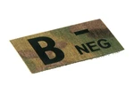 Nášivka krevní skupina IR Clawgear® – B -, Multicam® (Barva: Multicam®, Varianta: B -)