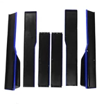 2.2M / 78.7inch Pair of Universal Side Skirts Extensions Splitters Blue Line