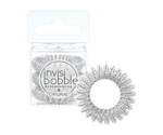 Spirálová gumička do vlasů Invisibobble Original Mother Of Chrome - stříbrná, 3 ks (IB-OR-PA-1-1001) + dárek zdarma