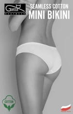 Gatta Seamless Cotton Mini Bikini 41595 dámské kalhotky M white/bílá