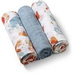 BabyOno Take Care Muslin Diapers látkové pleny Blue 3 ks