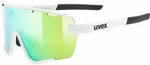 UVEX Sportstyle 236 Set White Mat/Green Mirrored Okulary rowerowe