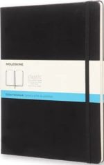 Moleskine - zápisník - tvrdý, tečkovaný, černý XL