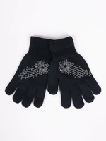 Yoclub Kids's Girls' Five-Finger Gloves With Jets RED-0216G-AA50-007 Yoclub Kids's Girls' Five-Finger Gloves With Jets RED-0216G-AA50-007