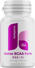 KOMPAVA Amino BCAA Forte 2:1:1, 400 mg, 180 kapsúl