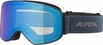 Alpina Slope Q-Lite Ski Goggle Black Blue Matt/Mirror Blue Okulary narciarskie