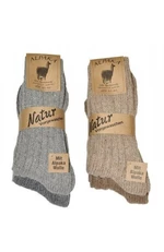Wik Alpaka Wolle 20900 A'2 Pánské ponožky 43-46 grafitová (tmavě šedá)