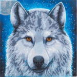 Crystal Art plátno Vlk