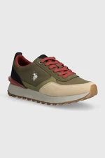 Sneakers boty U.S. Polo Assn. JASPER zelená barva, JASPER001M 4HN1