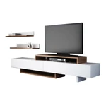 Biały zestaw pod TV 180x40 cm Nirvanas – Furny Home