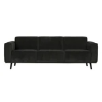 Ciemnoszara sztruksowa sofa BePureHome Statement