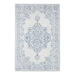 Niebiesko-kremowy dywan odpowiedni na zewnątrz NORTHRUGS Tilos, 80x150 cm