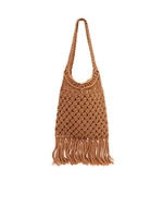 Orsay Brown Women's Knitted Bag with Decorative Detail - Women
