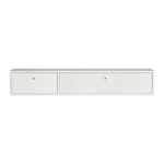 Biała szafka pod TV 136x22 cm Mistral – Hammel Furniture