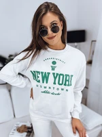 Dámska mikina NEW YORK ecru Dstreet