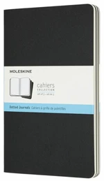 Moleskine: Sešity 3 ks tečkované černé L