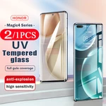 2/1Pcs full cover UV Tempered glass For Honor magic 4 pro 5 Ultimate protective film magic3 X40 V40 lite phone screen protector
