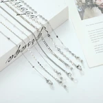 Fashion Metal Women Glasses Chain Silver Color Pearl Eyeglass Chain Lanyard Sunglasses Chain Holder Cord Jewelry Strap Rope