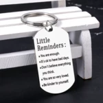 Little Reminders Keychain Mental Health Inspirational Gift For Friends Women Men Sobriety Recovery Gifts Motivational Quotes