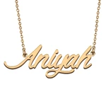Aniyah Custom Name Necklace Customized Pendant Choker Personalized Jewelry Gift for Women Girls Friend Christmas Present