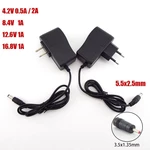 AC 100-240V DC 4.2V 8.4V 12.6V 16.8V 1A 1000MA Adapter Power Supply 16.8 V Volt charger plug for 18650 lithium Li-ion battery