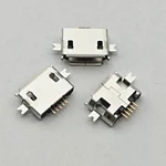 20pcs Micro connector heavy plate 1.0 SMD 2 feet Mini usb connector 5P female Tablet charging seat Mobile phone charging socket