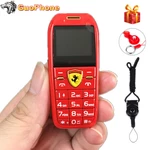 Mini Car Key Push Button Mobile Phone 1.0" Hands Telephone Magic Voice MP3 Bluetooth Dialer Tiny Size Cheap Children CellPhone