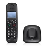 D1001 Fixed Landline Wireless Telephone Stylish with Multi Languages Caller Display Backlit and Number Storage Dropship