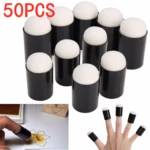 50pcs Finger Painting Sponge Daubers Sponger Foam Applying Ink Chalk Inking Staining DIY Painting Craft Set Painting Tools