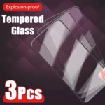 3pcs Tempered Glass for iPhone 14 11 Pro Max 13 12 Mini Screen Protector On iPhone 8 7 15 Plus X XR XS Max
