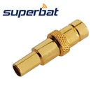 Superbat 10pcs 75 Ohm SMB Male Straight Crimp Attachment RF Coaxial Connector for Cable RG316 ,RG174,LMR100