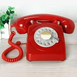 Retro Antique Telephone Corded Landline Home Phones Vintage Classic Ceramic Home Telephone Antique Home Office Art Shops Gift
