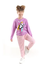 Denokids Dívčí Duhové Panda Tričko a Kalhoty