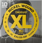 D'Addario EXL125-10P Struny pre elektrickú gitaru