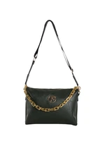 Dark green bag with detachable strap