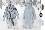 Maskovací pončo Snow Hoodie Ghosthood® (Barva: Snow)
