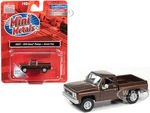 1979 Chevrolet Fleetside Pickup Truck Brown Metallic 1/87 (HO) Scale Model Car by Classic Metal Works