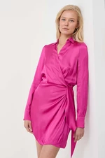 Šaty MAX&Co. ružová farba, mini, áčkový strih