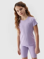 Dívčí hladké tričko - fialové