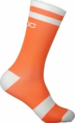 POC Lure MTB Long Sock Zink Orange/Hydrogen White M Chaussettes de cyclisme