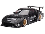 Mazda RX-7 LB-Super Silhouette "Liberty Walk" Black 1/18 Model Car by Top Speed