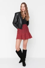 Trendyol Red Woven Skirt