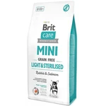 Brit Care Mini GF Light & Sterilised Rabbit & Salmon 7 kg | Granule pre psov